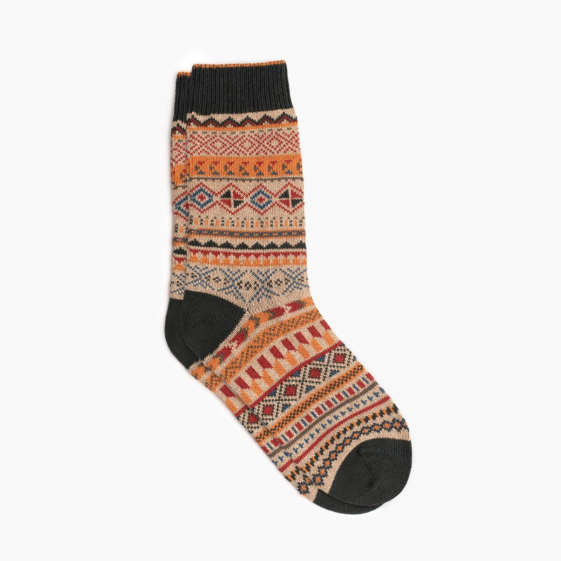 Women's Geo Sock | Ginger Spice