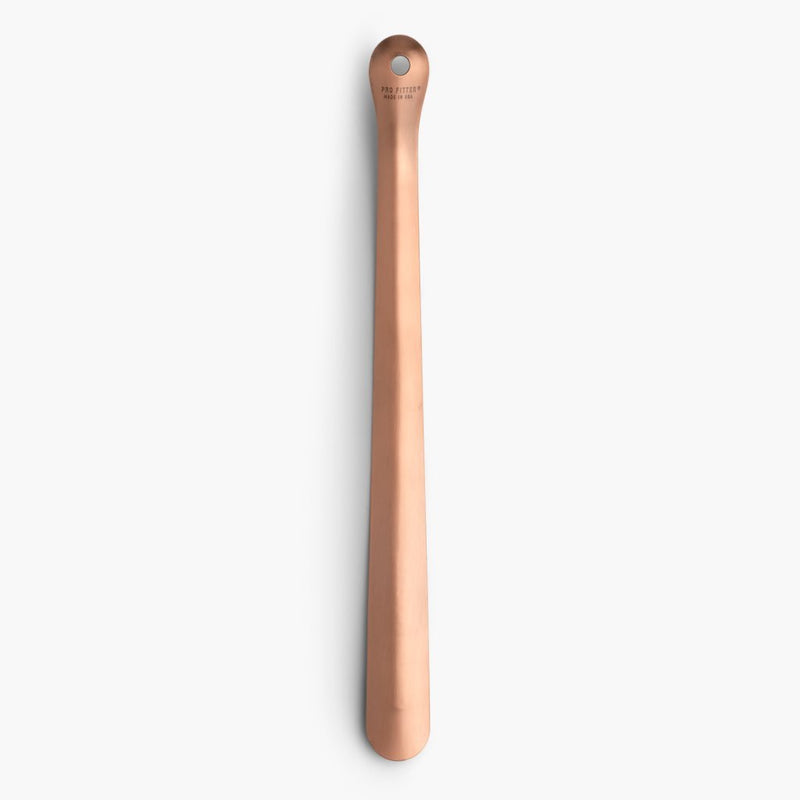 Cobbler's Choice 16" Metal Shoe Horn | Brushed Copper