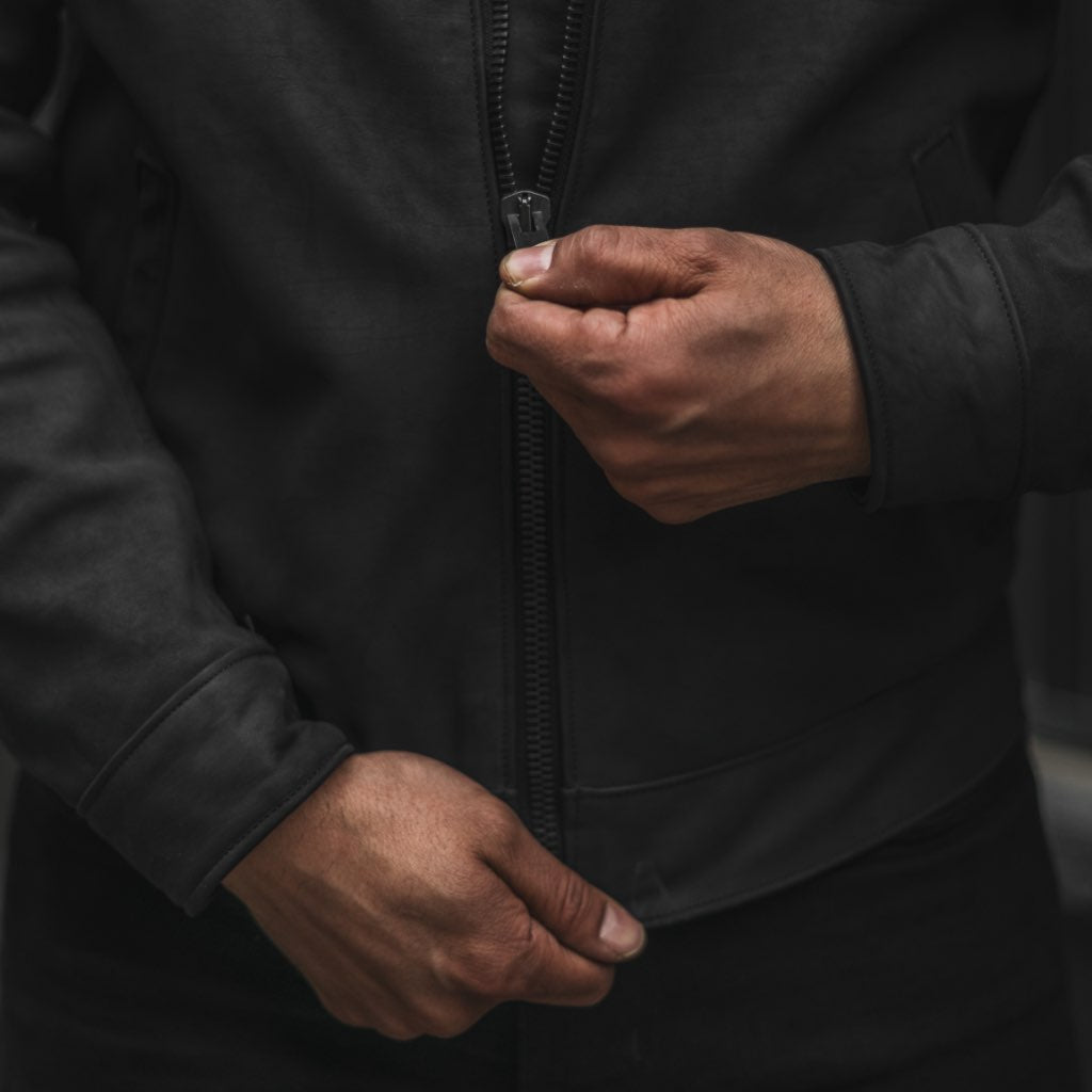 [S] Racer Jacket | Black Matte