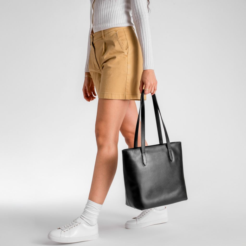 Everyday Tote | Black (M) (Zipper)