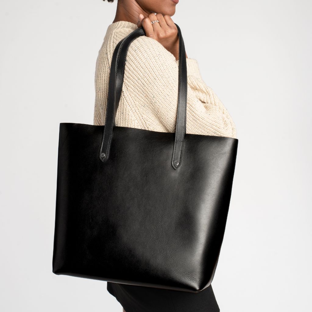 Everyday Tote | Black (L) (Silver)