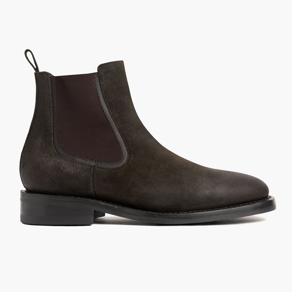 [S] Duke | Dark Olive Suede