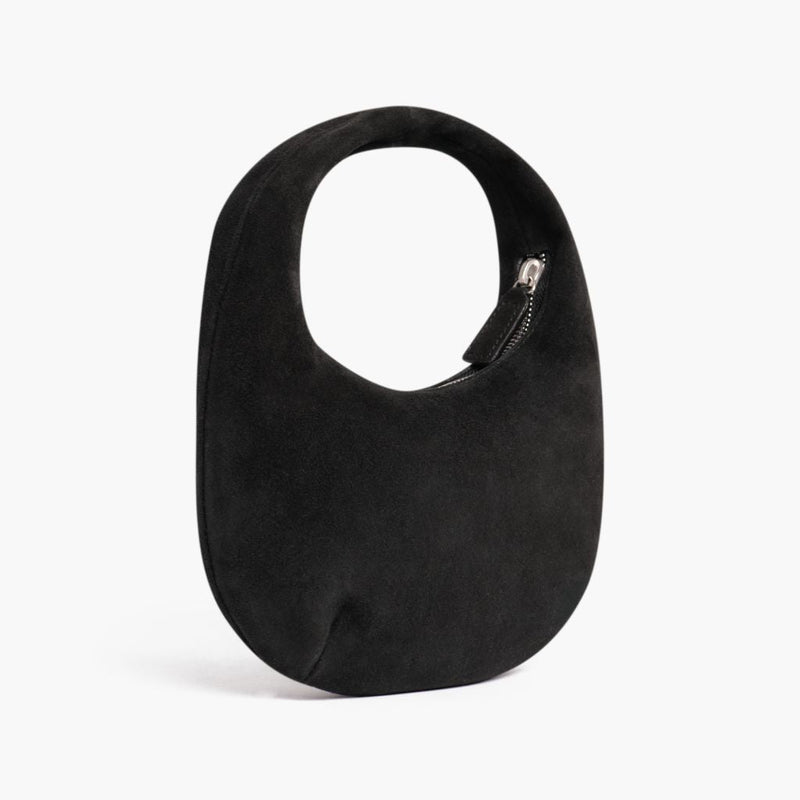 Mini Crescent | Black Suede
